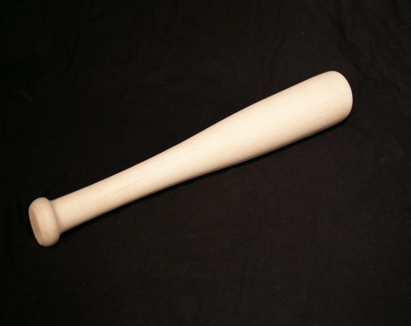 Custom wood turning made into a wooden training bat